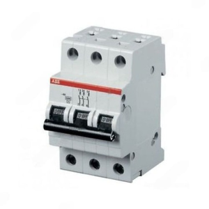 ABB Miniature Circuit Breaker, 3P, Curve C, 10A - SH203-C10