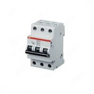 ABB Miniature Circuit Breaker, 3P, Curve C, 20A - SH203-C20