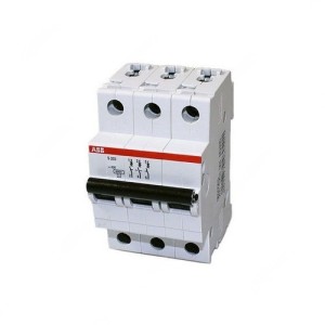 ABB Miniature Circuit Breaker, 3P, Curve C, 40A - SH203-C40