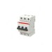 ABB Miniature Circuit Breaker, Curve Type C, 3 Pole, 6kA, 63A - SH203-C63