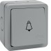 Hager IP66 10AX 1 Gang Press Bell Switch - WXPPS12B