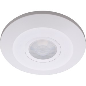 Greatwhite Surface Mounted Slim PIR Sensor, 360º Detection, Max 8M Range, White