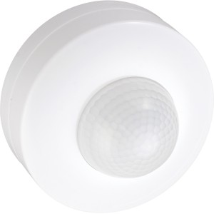 Greatwhite Surface Mounted PIR Sensor, 360º Detection, Max 12M Range, IP44, White