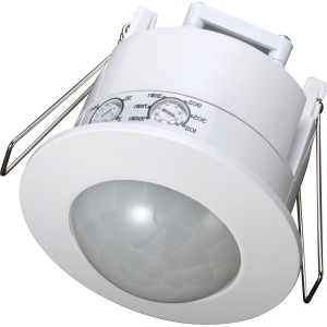 Greatwhite Recess Mounted PIR Sensor, 360º Detection, Max 6M Range, White